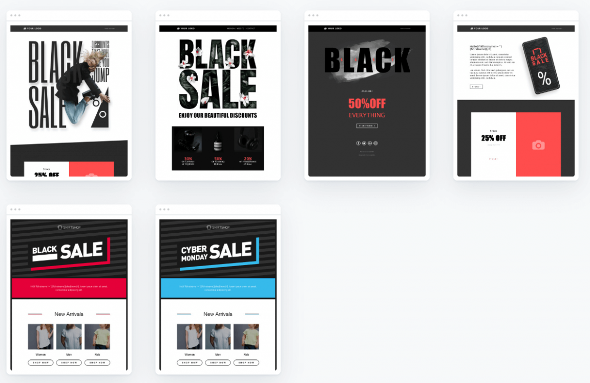Newsletter Vorlagen Black Friday
