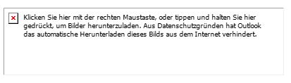 Outlook Bildunterdrückung