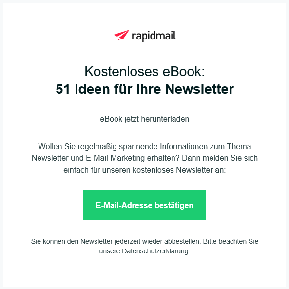 Newsletter Empfänger über Whitepaper gewinnen