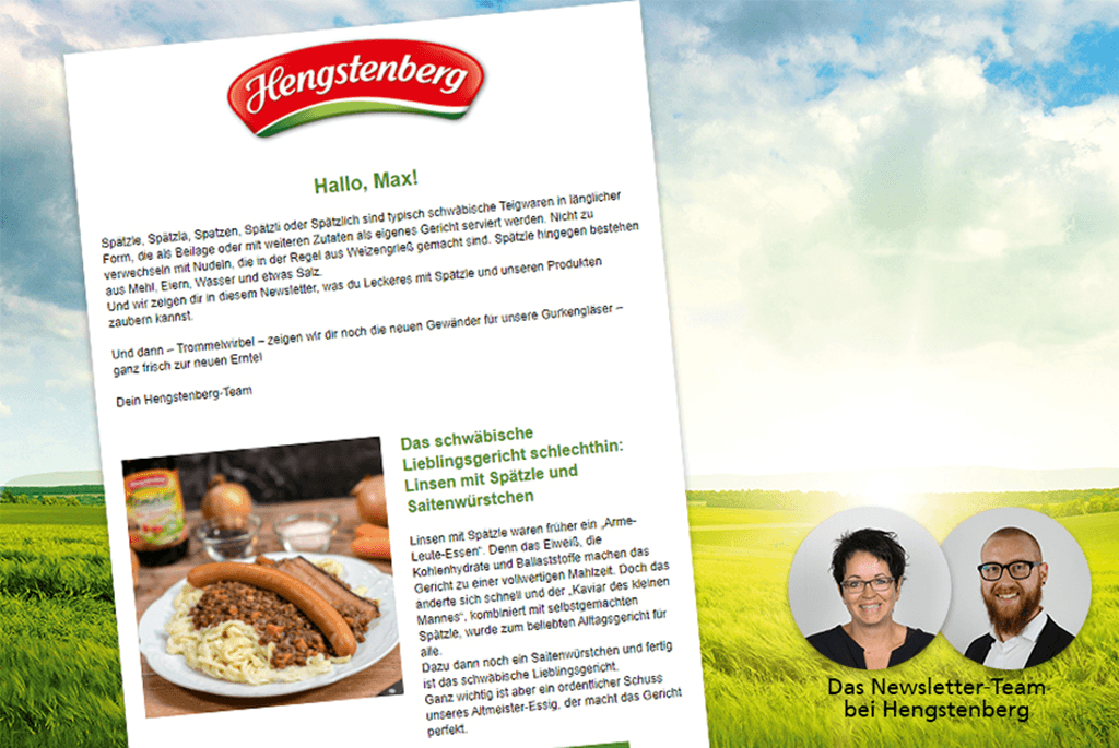 Newsletterplanung-Interview mit Hengstenberg