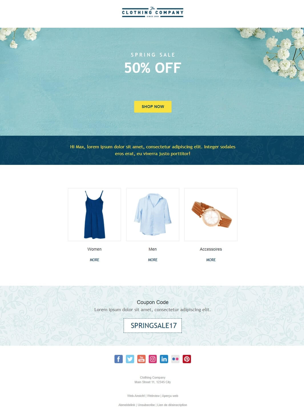 Ecommerce Newsletter Template