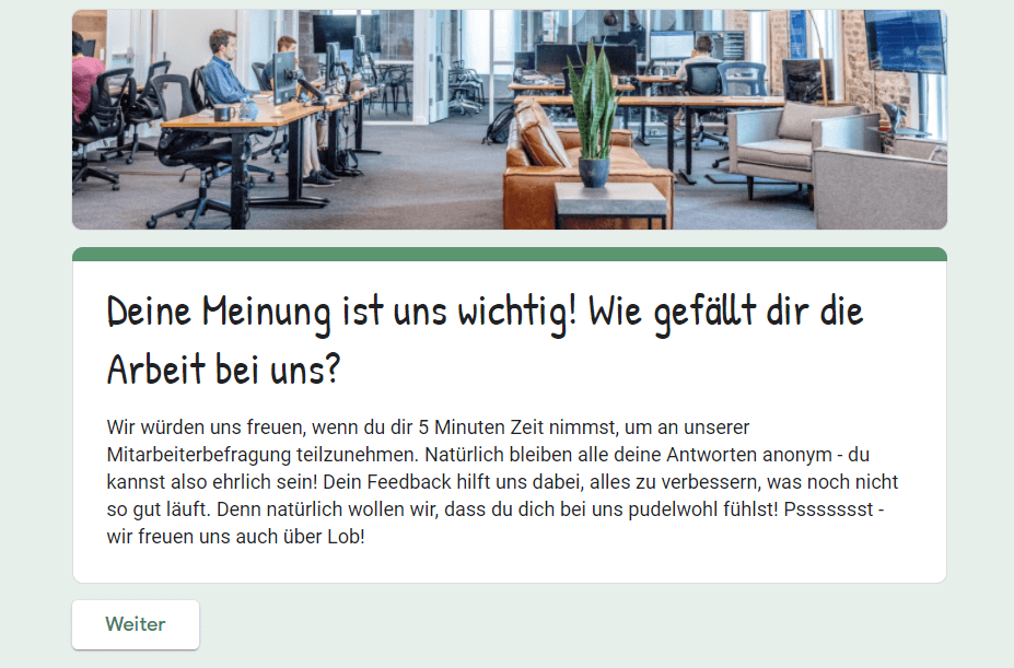 Kostenlos Email-Umfrage mit Google Forms erstellen