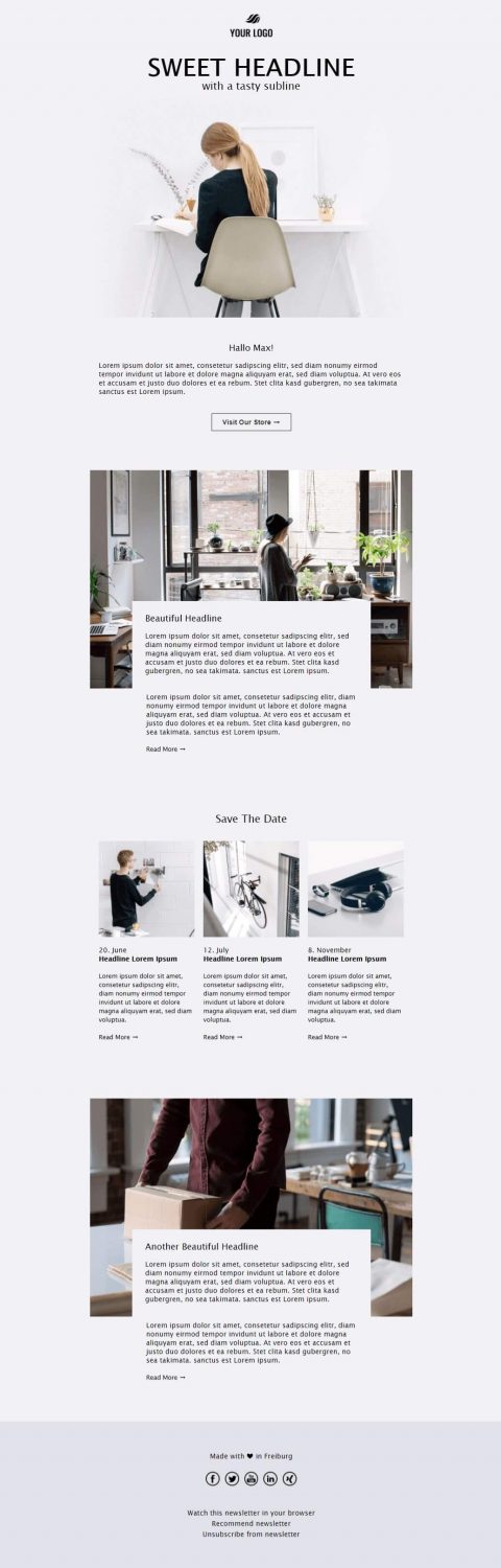 Newsletter Template Business