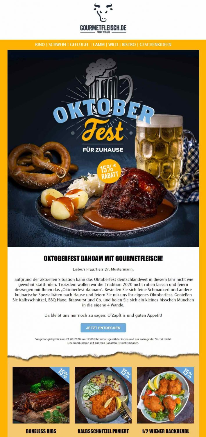 Oktoberfest Kundenbeispiel