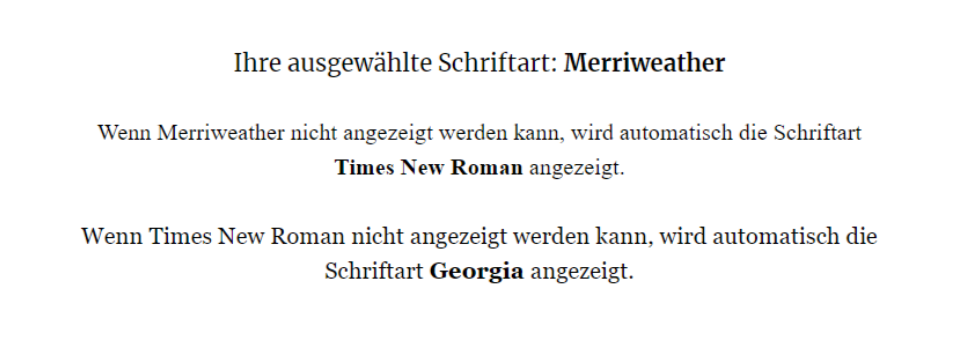 Funktionsweise von Fallback-Schriftarten bei Webfonts