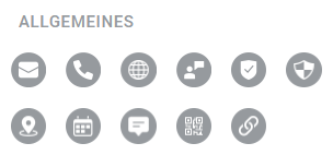 Social Icons für Newsletter