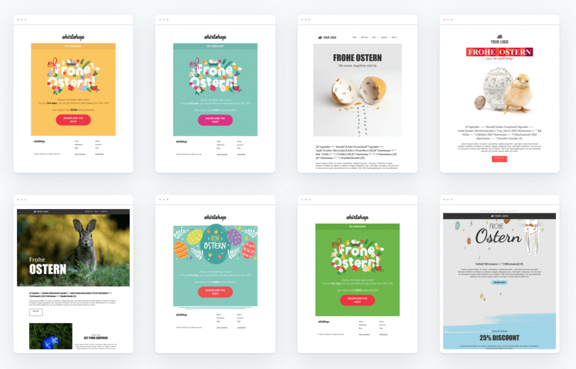 Oster Newsletter Design Vorlage