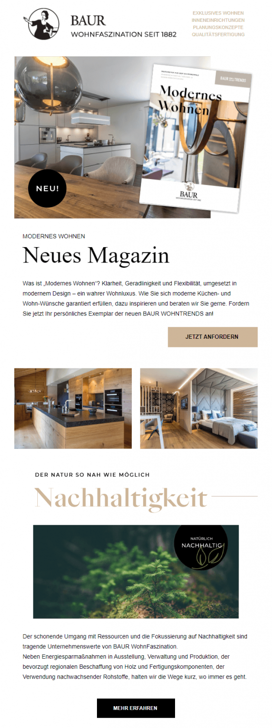 Beispiel für Newsletter