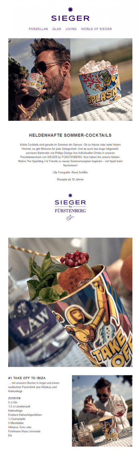 Newsletter Beispiel alternatives Thema