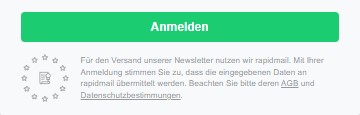 DSGVO-Erklärung im Newsletter-Anmeldeformular