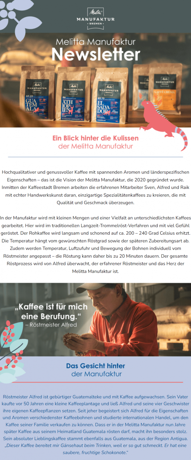 Newsletter Ideen Beispiel