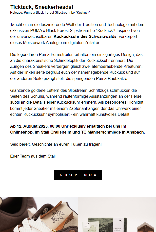 Newsletter Design Praxisbeispiel 2023