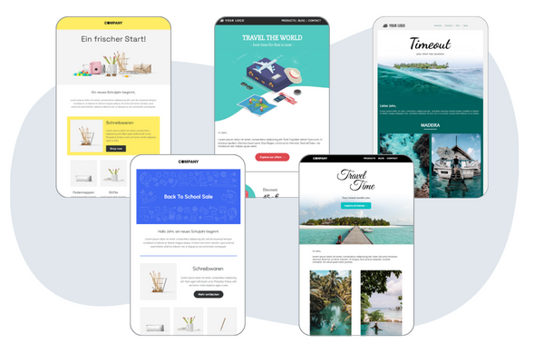 Newsletter-Designs für den Sommer