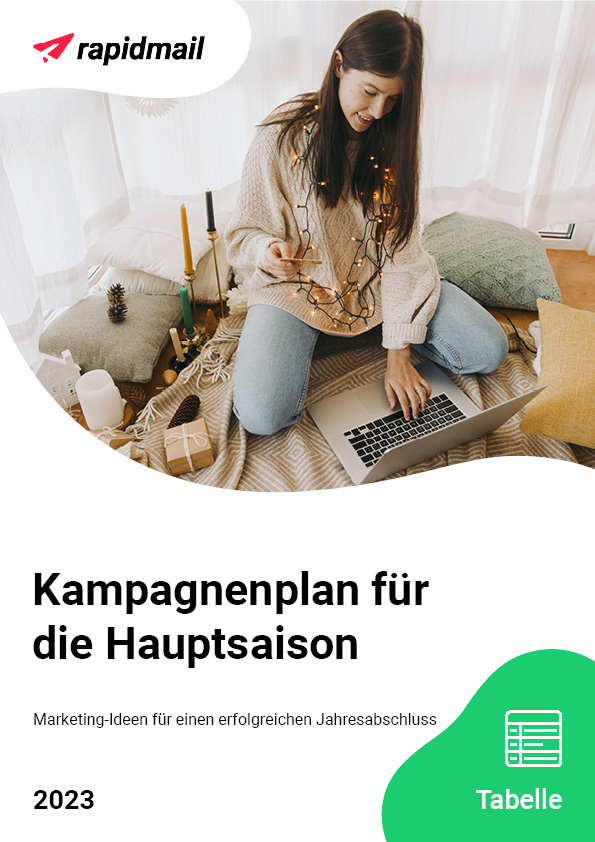 Marketing-Kampagnenplan für die Hauptsaison 2023