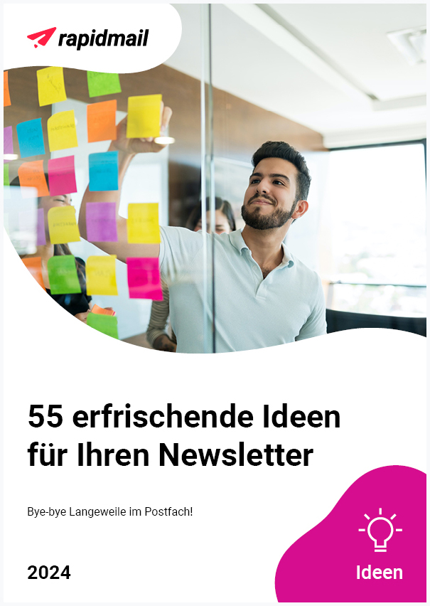 Coverbild der Indeensammlung 55 erfrischende Ideen für Ihren Newsletter