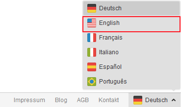Anmelde- und Formular-Texte in einer anderen Sprache generieren