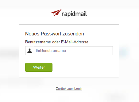 Rapidmail login Rapidmail login