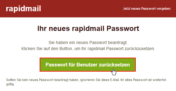 Passwort vergessen