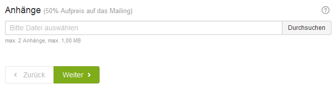 Anhänge versenden