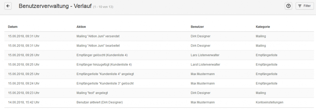 Benutzerverwaltung