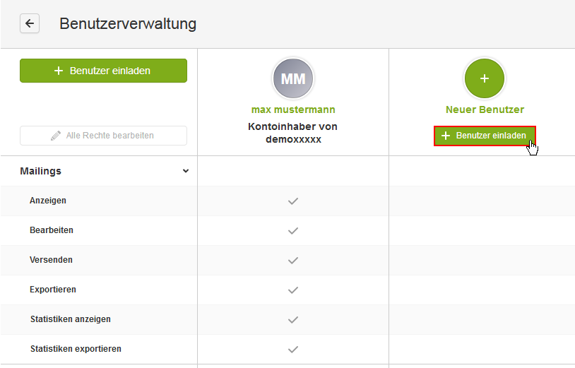 Benutzerverwaltung