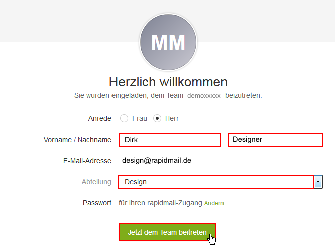 Benutzerverwaltung