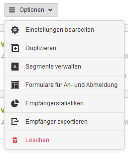 Empfängerlisten zusammenlegen