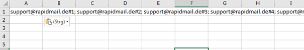 Für Import formatierte Datei