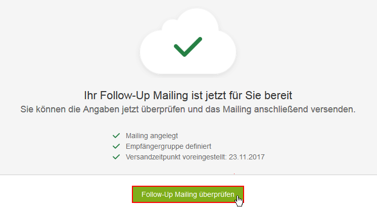 Follow-Up Mailings
