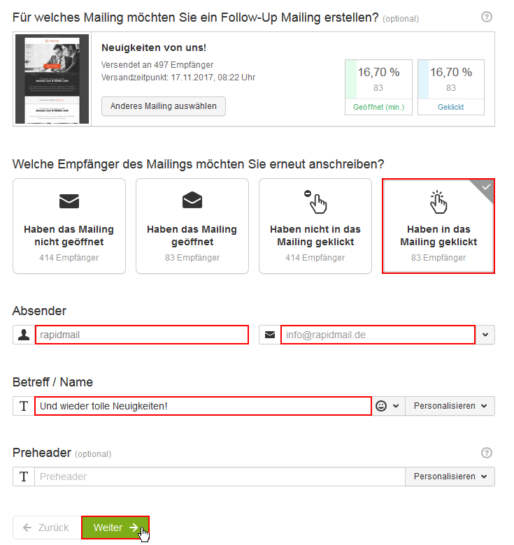 rapidmail mailings erstellen rapidmail mailings erstellen