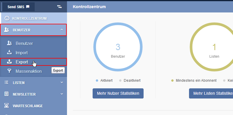 Joomla Newsletter Empfänger übertragen