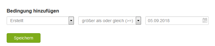 Nachzügler anschreiben mit Segment