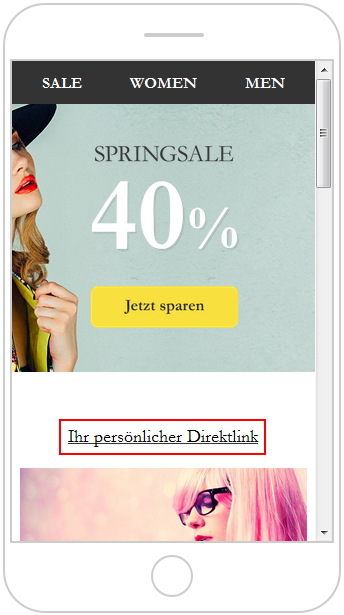 Personalisierte Links verwenden