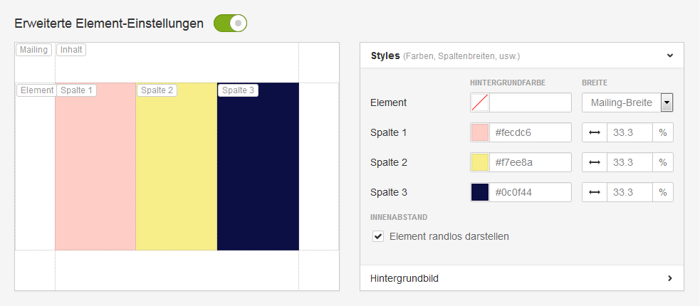 Spaltenbreite einstellen