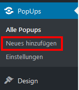 Wordpress Popup Newsletter Anmeldung 1