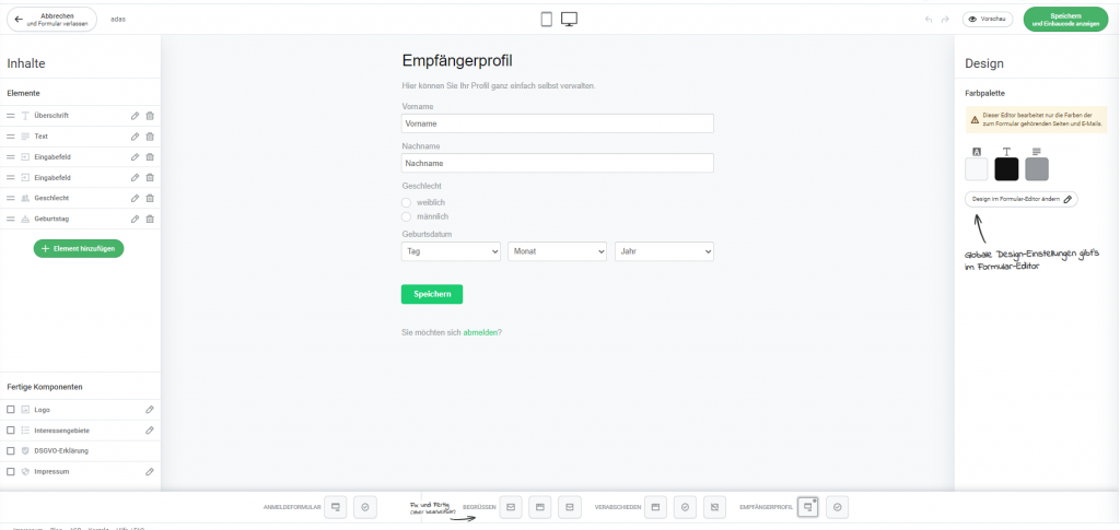 Emfpängeprofil-bearbeiten