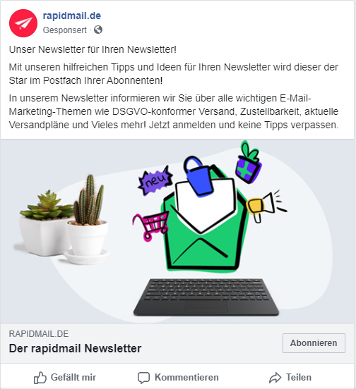 Facebook Lead-Ads für mehr Newsletter-Abonnenten