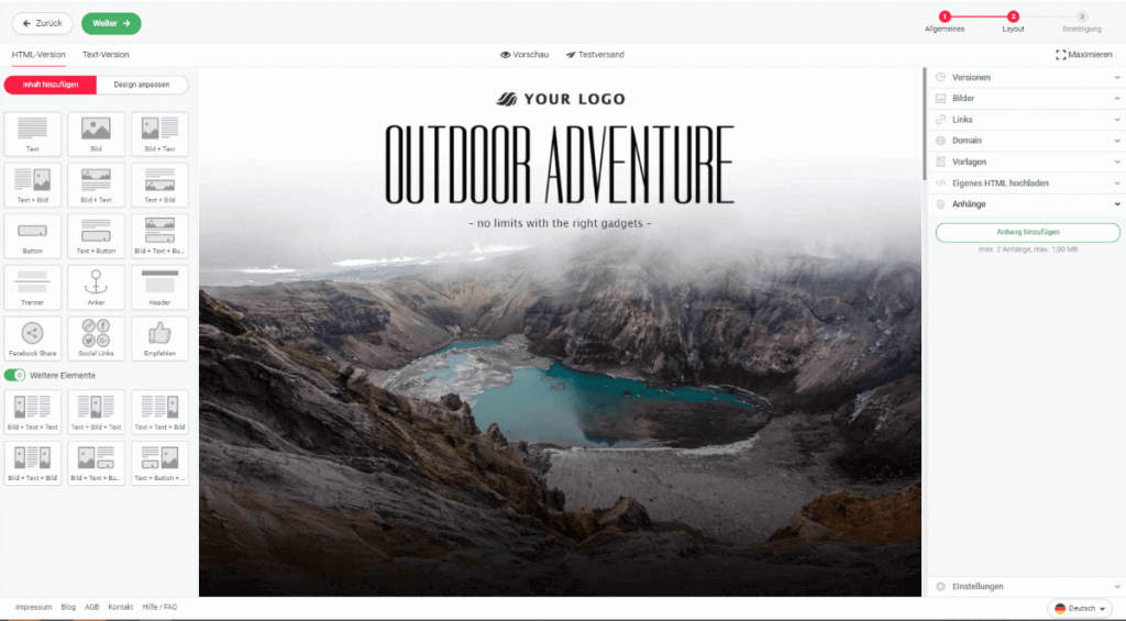 Eigenes E-Mail-Newsletter-Template designen