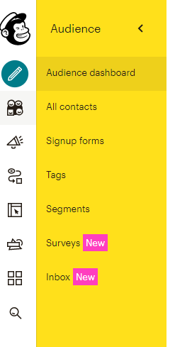 Mailchimp Empfängerübersicht