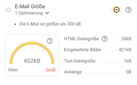 Spam-Test_Email-Größe