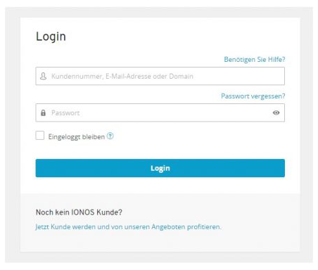 IONOS Login