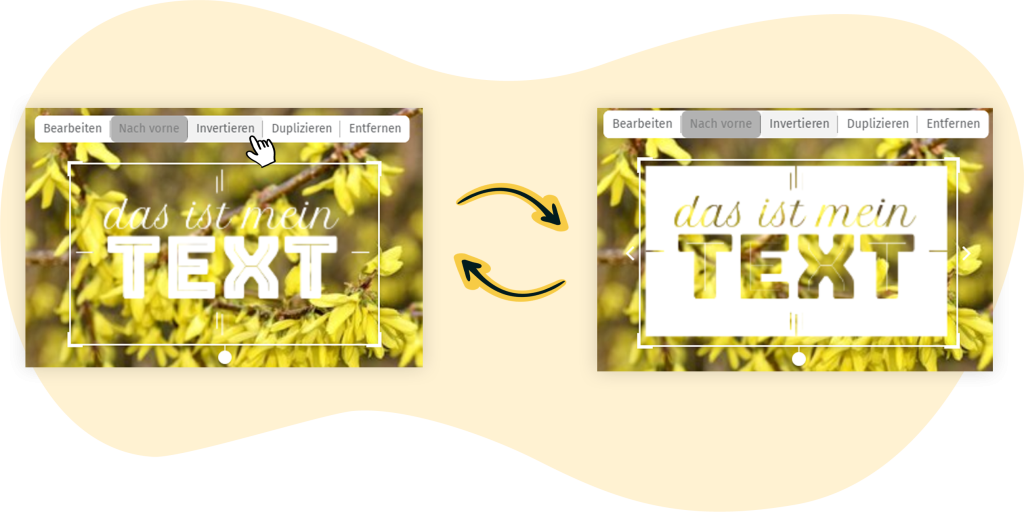 Text-Designs im rapidmail Bild-Editor