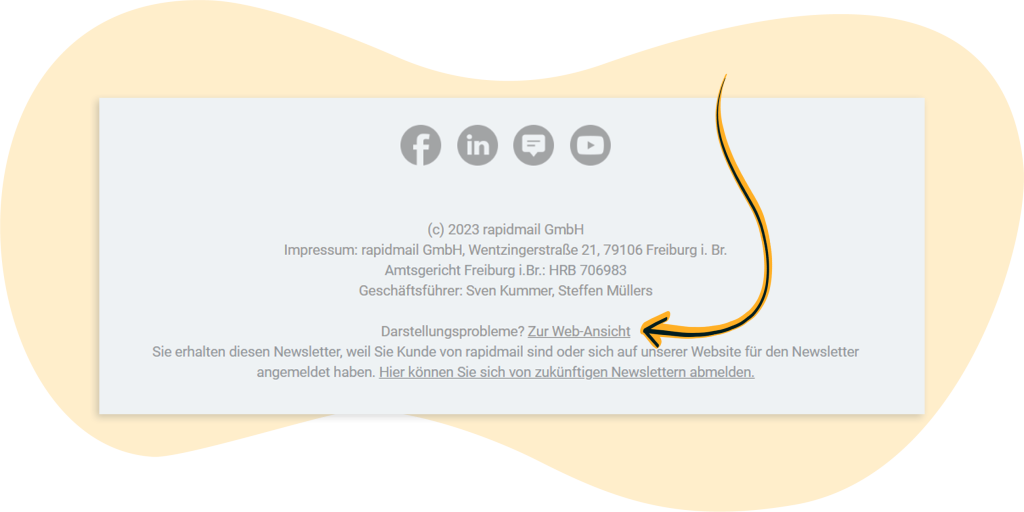 Webansichts-Link im versendeten rapidmail Mailing