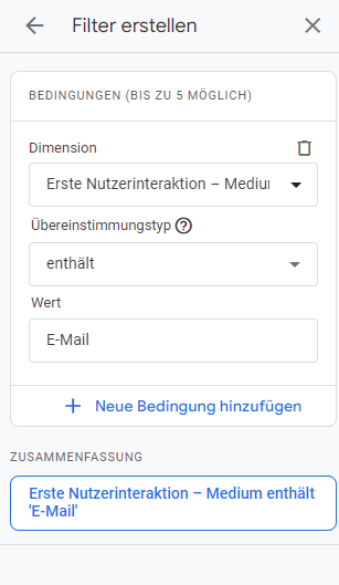 Filter für Newsletter-Tracking in Google Analytics 4 anlegen